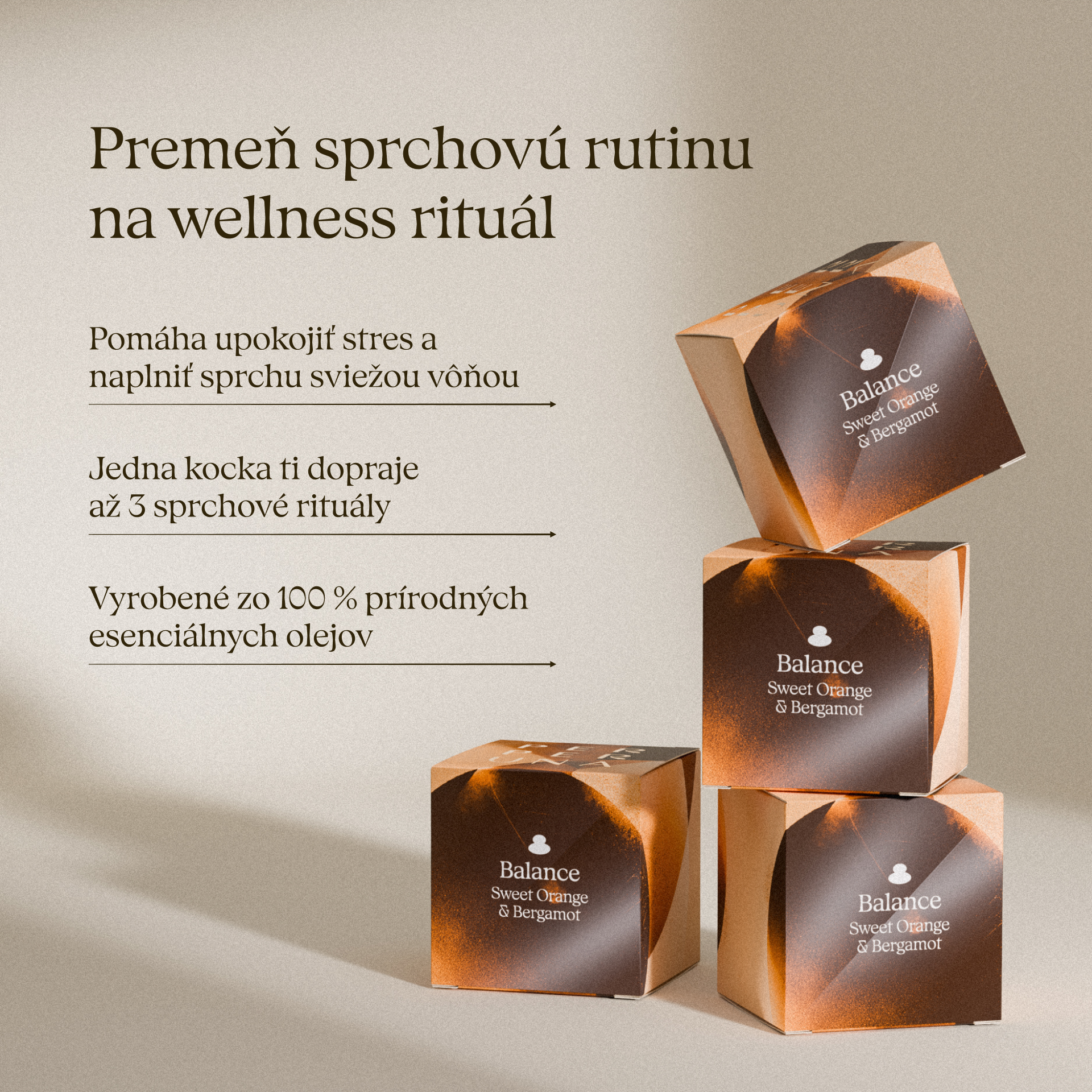 Balance - Cube de douche aromatique