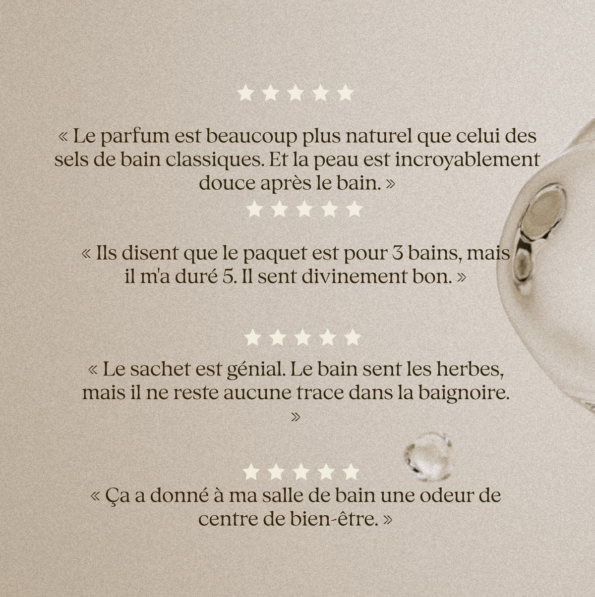 Collection complète d’aromathérapie pour la douche et le bain
