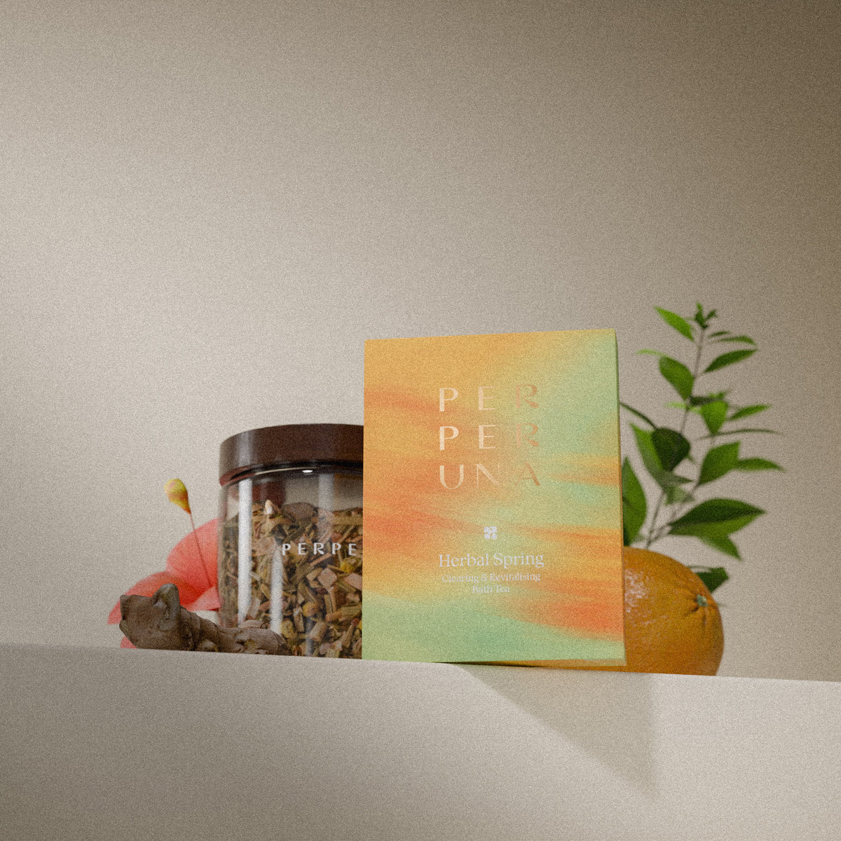 Herbal Spring 50 g – thé de bain: sachet et bocal