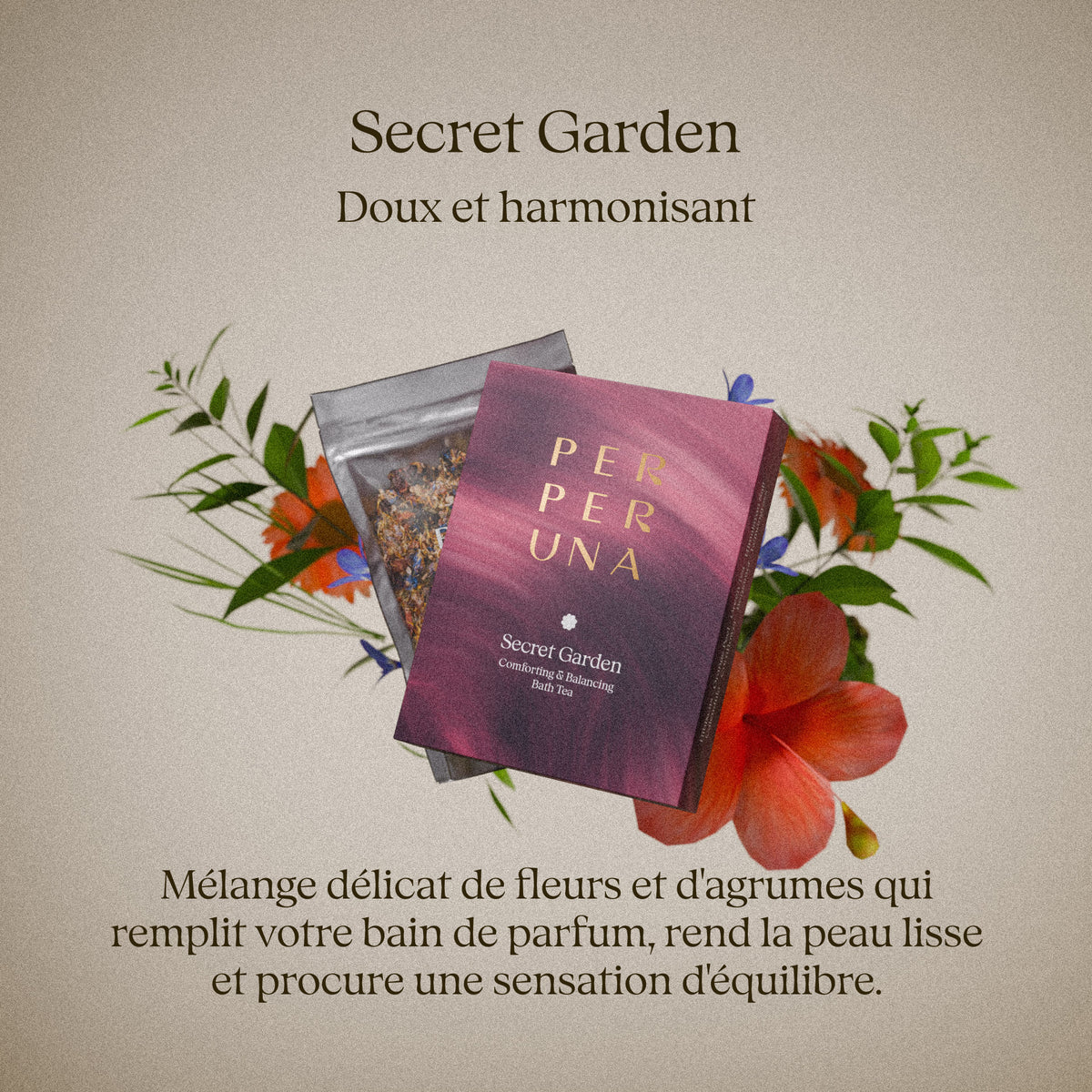 Secret Garden 50 g – thé de bain: carte du parfum