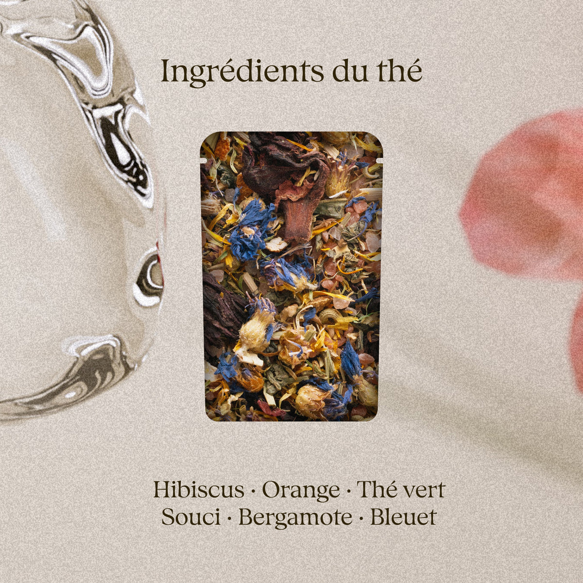Secret Garden 50 g – thé de bain: ingrédients du thé