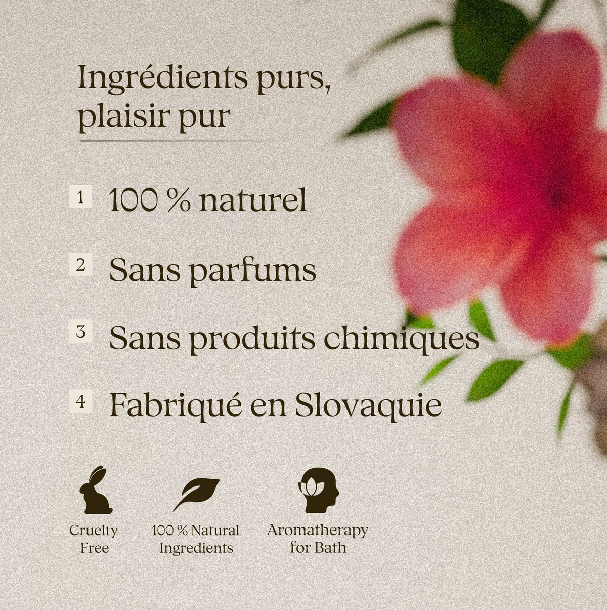 Secret Garden 50 g – thé de bain: ingrédients purs, sans parfum, fabriqué en Slovaquie