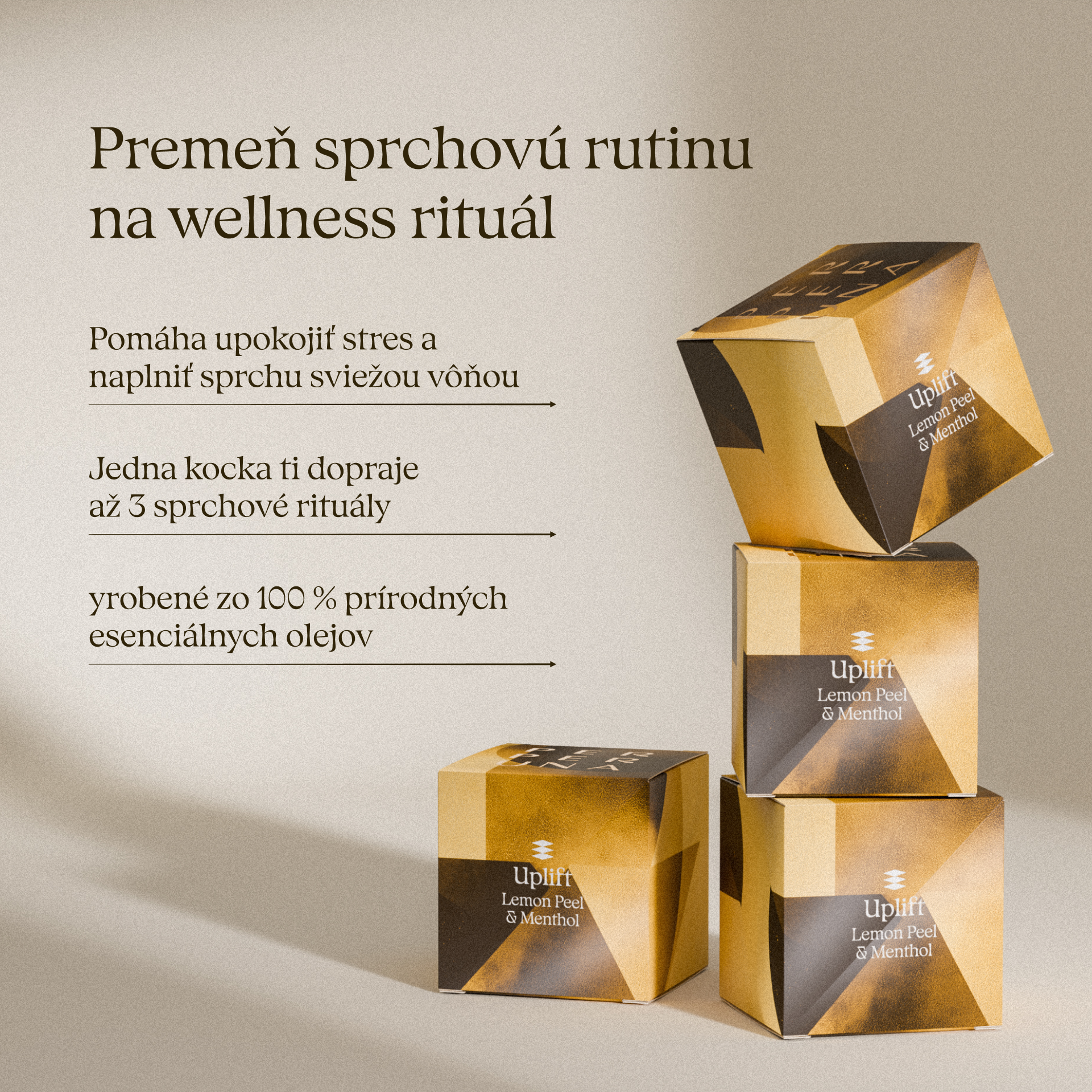 [Imparfait] Uplift - Cube de douche aromatique
