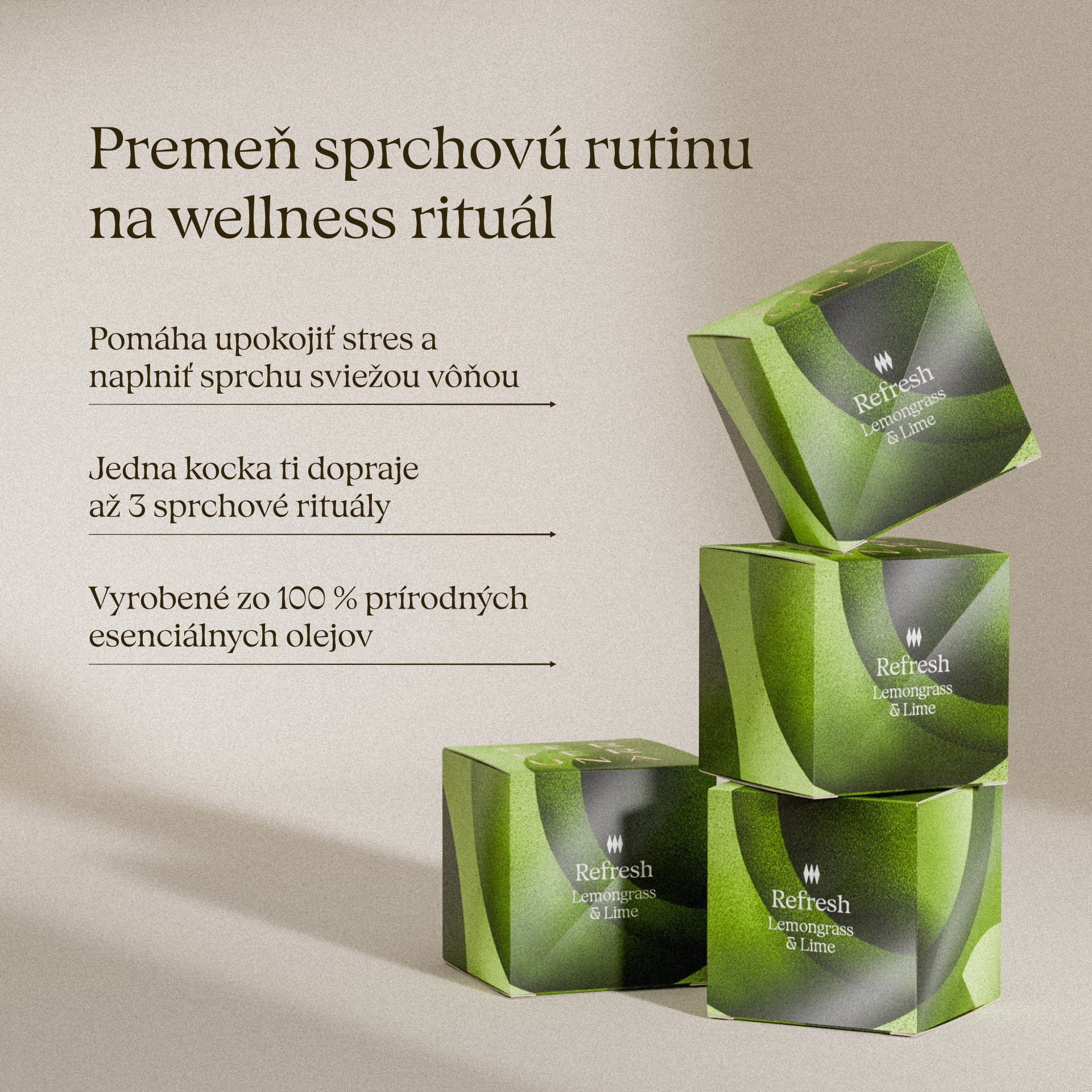 Refresh - Cube de douche aromatique