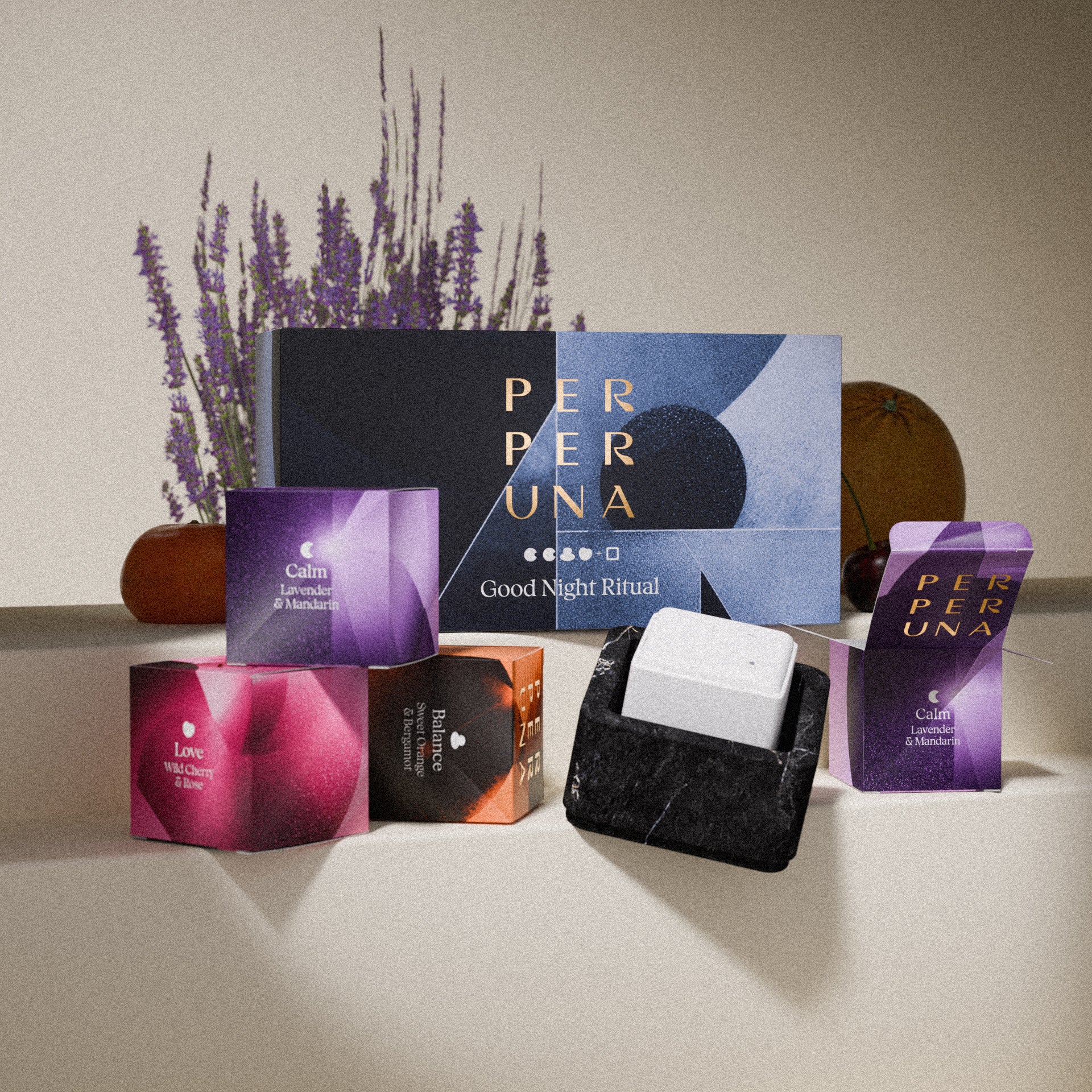 Good Night Ritual - Coffret complet avec coupelle en pierre