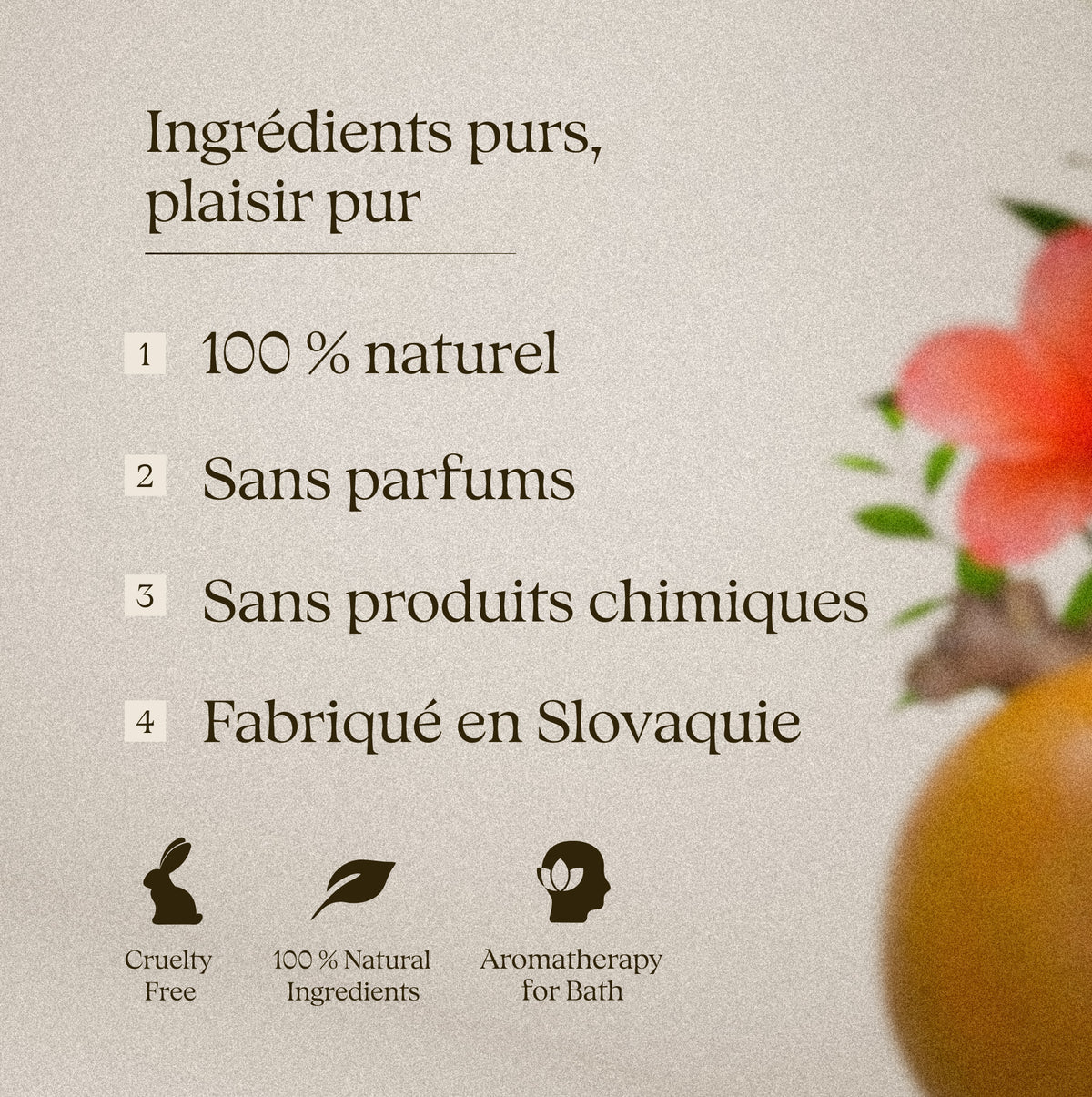 Herbal Spring 50 g – thé de bain: ingrédients purs, sans parfum, fabriqué en Slovaquie
