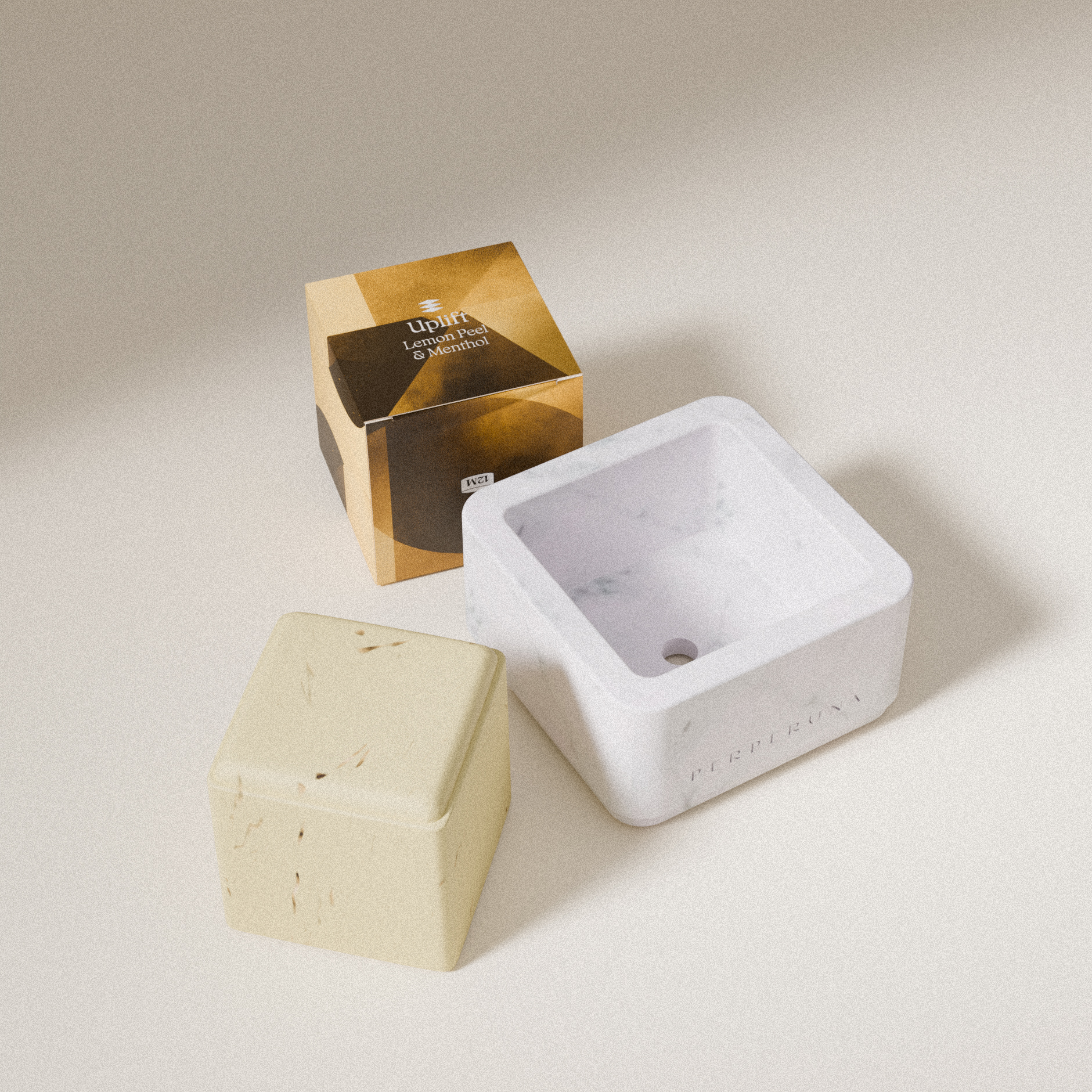 Coupelle en pierre pour le rituel de douche