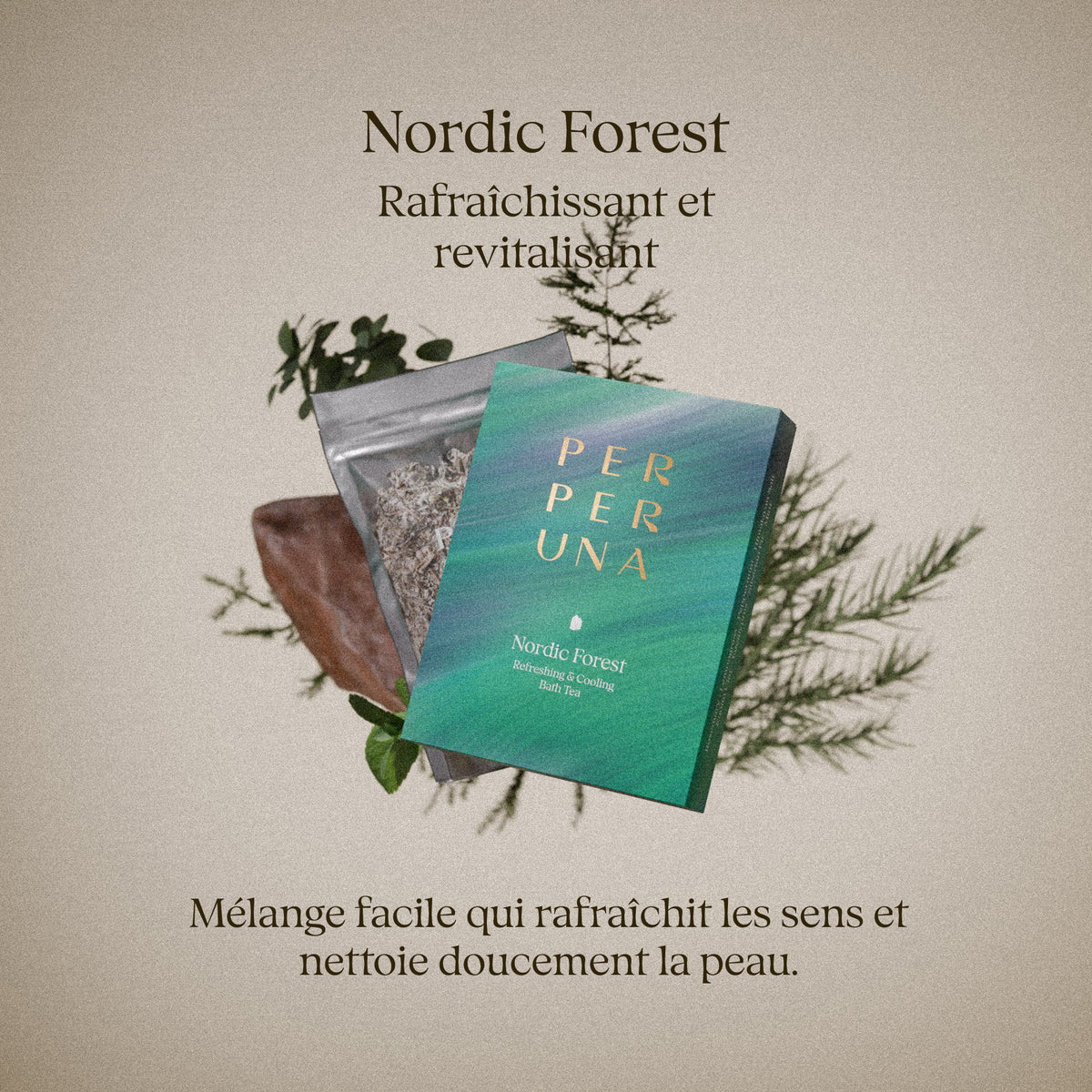 Nordic Forest 50 g – thé de bain: carte du parfum
