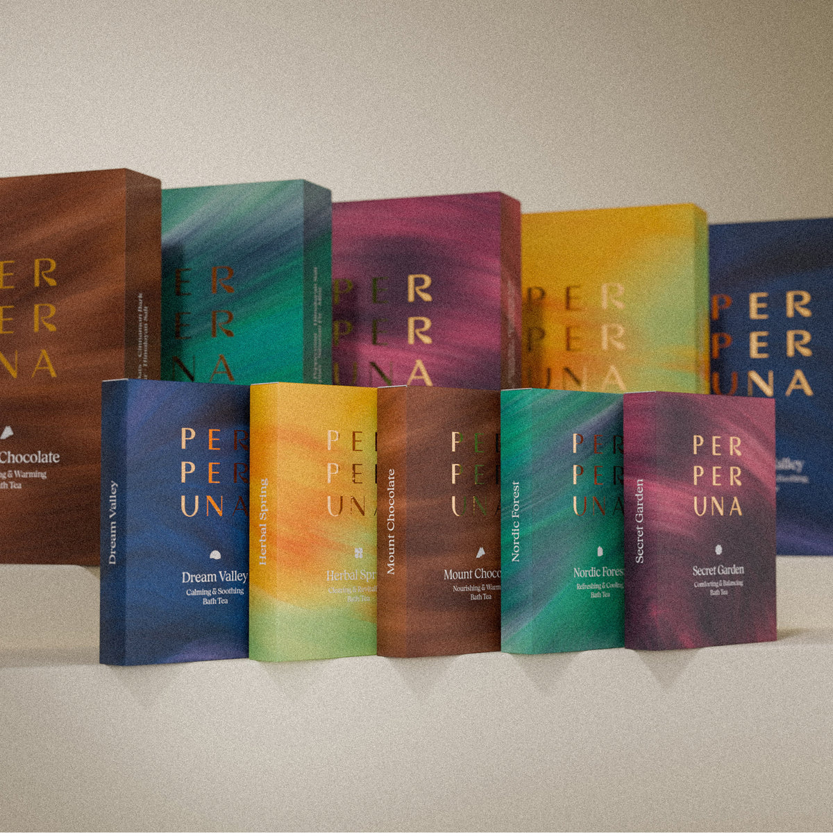 La gamme de thés de bain PERPERUNA